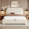 Letto matrimoniale idraulico Flieks, 140x200 cm, con spazio Anteprima dell’immagine prodotto 3