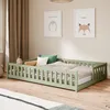 Kids Collective Kinderbett Bodenbett mit Rausfallschutz & Produktbild-Vorschau 1