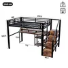 Cama alta STILVORA de 140x200 cm con estructura de metal y Vista previa de la imagen del producto 4