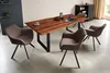 Esstisch Baumkante massiv Akazie nussbaum 280 x 100 schwarz Produktbild-Vorschau 3