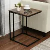 SensaHome - Table d'appoint antique en bois - Canapé Voir les images du produit 3