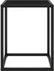konferenční stolek vidaXL černý s černým sklem 40x40x50 cm Náhled obrázku produktu 1