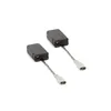 Two carbon brushes with wires and connectors on a white background. Produktbild-Vorschau