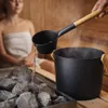 Stijlvolle  Sauna Emmer & Opgietlepel Set – 7L – Aluminium Productafbeelding-voorbeeld 2