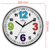 MPM-Quality Morelli Wanduhr Kunststoff lautlos Weiß 20 cm Produktbild-Vorschau 8