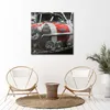 Leinwandbild altes auto mit britischer flagge 40x40 cm Produktbild-Vorschau 2