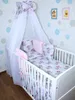 Baby Bettwäsche Bettset MINKY mit 6 x Kissen - 6 teilig Produktbild-Vorschau 1