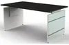 Schreibtisch Lugano Glas BxT 160x80cm anthrazit Produktbild-Vorschau 1