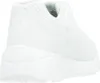A white sneaker shown from the side and back. Produktbild-Vorschau