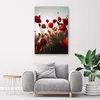 Leinwandbild mohnblumen in der sonne 70x100 cm Feeby rot Produktbild-Vorschau 2