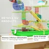 PawHut Käfig für Hamster, Mäuse und kleine Nagetiere mit Produktbild-Vorschau 6