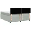 Möbel Boxspringbett mit Matratze Hellgrau 180x200 cm Samt - Produktbild-Vorschau 8