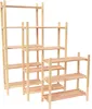 ROJAPLAST Holzregal 120 × 75 × 30 cm, 4 Fachböden Produktbild-Vorschau 1