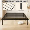 HOMCOM Bettgestell 140x200cm Metallbett 35,5cm Hohe Produktbild-Vorschau 4