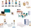 Velký dřevěný domeček pro panenky Tooky Toy + figurky Náhled obrázku produktu 10