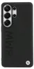 Custodia BMW Galaxy S26 Ultra in vera pelle nera con logo Anteprima dell’immagine prodotto 3
