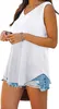 ASKSA Damen Bluse V-Ausschnitt Ärmellose Einfarbige T-Shirt Produktbild-Vorschau 2