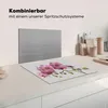 KitchenYeah© Herdabdeckplatte Orchideen auf grauem Produktbild-Vorschau 3