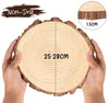 4 Stück 25-28cm Durchmesser Holzscheiben, 2 cm Dick Produktbild-Vorschau 3