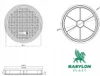 Rohrschachtabdeckung, Kanaldeckel, Schachtdeckel, DN400 Produktbild-Vorschau 9