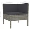 vidaXL 8-tlg. Garten-Lounge-Set mit Auflagen Poly Rattan Produktbild-Vorschau 8