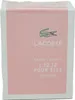 A pink box with the Lacoste logo and product details. Produktbild-Vorschau