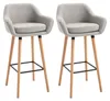 HOMCOM 2er-Set Barhocker, Barstuhl, Bistrohocker, Produktbild-Vorschau 1