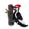 Specht mit Baumstamm 27 cm Kuscheltier Vogel Uni-Toys Produktbild-Vorschau 3