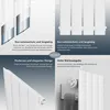 SONNI Radiatore a pannello orizzontale Bianco 630×850 mm Anteprima dell’immagine prodotto 9