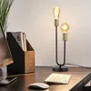 ZMH Lampe de table Vintage Lampe de chevet 2 flammes E27 Voir les images du produit 4
