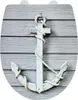 WENKO WC-Sitz Rope mit Relief Absenkautomatik Badezimmer Produktbild-Vorschau 1