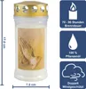 Jeka 387611 Gedenkkerze " Betende Hände" 170 x 75 mm 4 Tage Produktbild-Vorschau 2