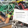 A collage of images showing cable management before and after, a person working with cables, and a close-up of engine components. Produktbild-Vorschau