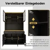Merax buffetkast met hoge kast, glazen deuren en Productafbeelding-voorbeeld 9