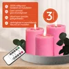 Meisterhome® 3er-Set Flammenlose LED Kerzen Rustik mit Produktbild-Vorschau 8