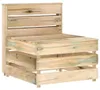 vidaXL Garten-Mittelsofa aus Paletten Kiefernholz Produktbild-Vorschau 8