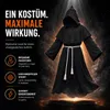 Mönch Kostüm Erwachsene – Schwarze Halloween Robe mit Produktbild-Vorschau 3