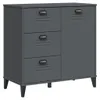 Sideboard VIKEN Anthrazit 80x40x80 cm Holzwerkstoff Produktbild-Vorschau 1
