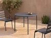 Gartentisch rund - D. 110 cm - Metall - Anthrazitgrau - Produktbild-Vorschau 2