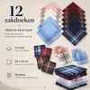 Zakdoeken Heren - 12 Stuks - Zakdoeken Katoen - Zakdoeken Productafbeelding-voorbeeld 6
