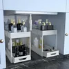 2 ks bílý kuchyňský organizér Náhled obrázku produktu 3