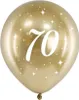 Ballons brillants anniversaire 70, Golde Chrome, 30cm, 6 Voir les images du produit 1