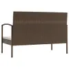 vidaXL 8-tlg. Garten-Lounge-Set mit Auflagen Poly Rattan Produktbild-Vorschau 6