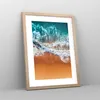 Gerahmtes Poster - Rahmen in heller Eiche - Sand Wasser Produktbild-Vorschau 8