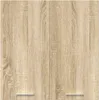 A close-up view of a wooden cabinet door with a light oak finish and visible wood grain. Produktbild-Vorschau