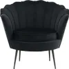 FURNLUX Sessel Calais Schwarz 83cm / Hauptfarbe: Schwarz / Produktbild-Vorschau 2