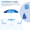 Outsunny 4 tlg. Kindersitzgruppe Garten 2 Klappstühle Produktbild-Vorschau 4