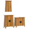 3-tlg. Badmöbel-Set Massivholz Kiefer Produktbild-Vorschau 1