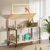 Kleintierkäfig Nagerkäfig aus Holz, Kleintiergehege Produktbild-Vorschau 3