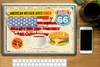 MuchoWow® Laptop Aufkleber Sticker Cover Amerika - Vintage Produktbild-Vorschau 2